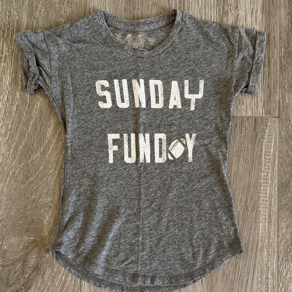 Original Retro Brand Gray Kids 'Sunday Funday' T-Shirt